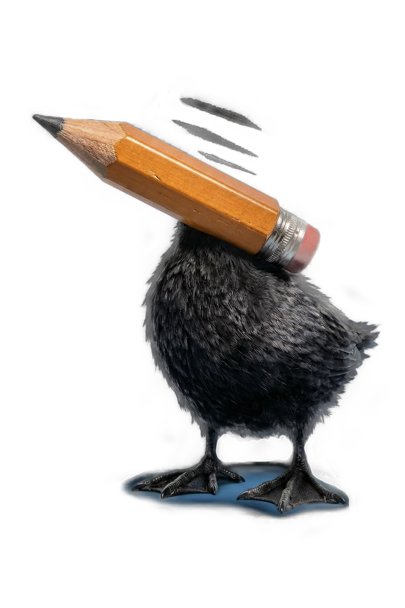 Red scientist duck
