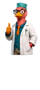 SmartDucks scientist mascot